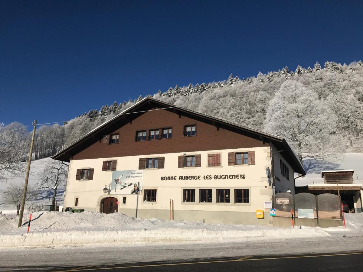 Bonne Auberge Les Bugnenets Le Paquier  Exteriör bild